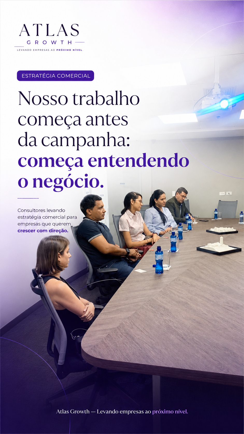 Atlas Growth — Estratégia comercial: nosso trabalho começa antes da campanha